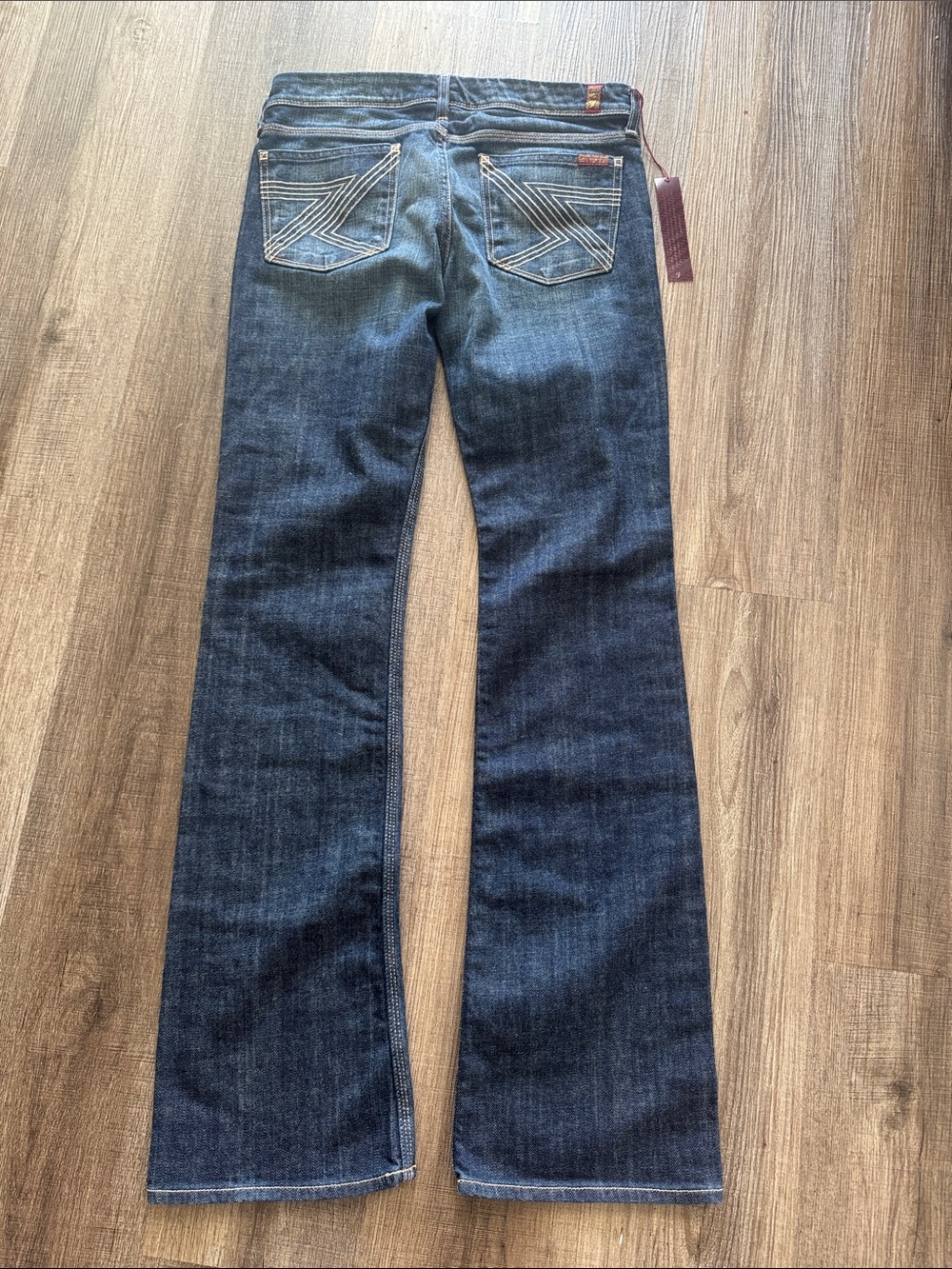 7 For All Mankind Dark Blue Flare Jeans